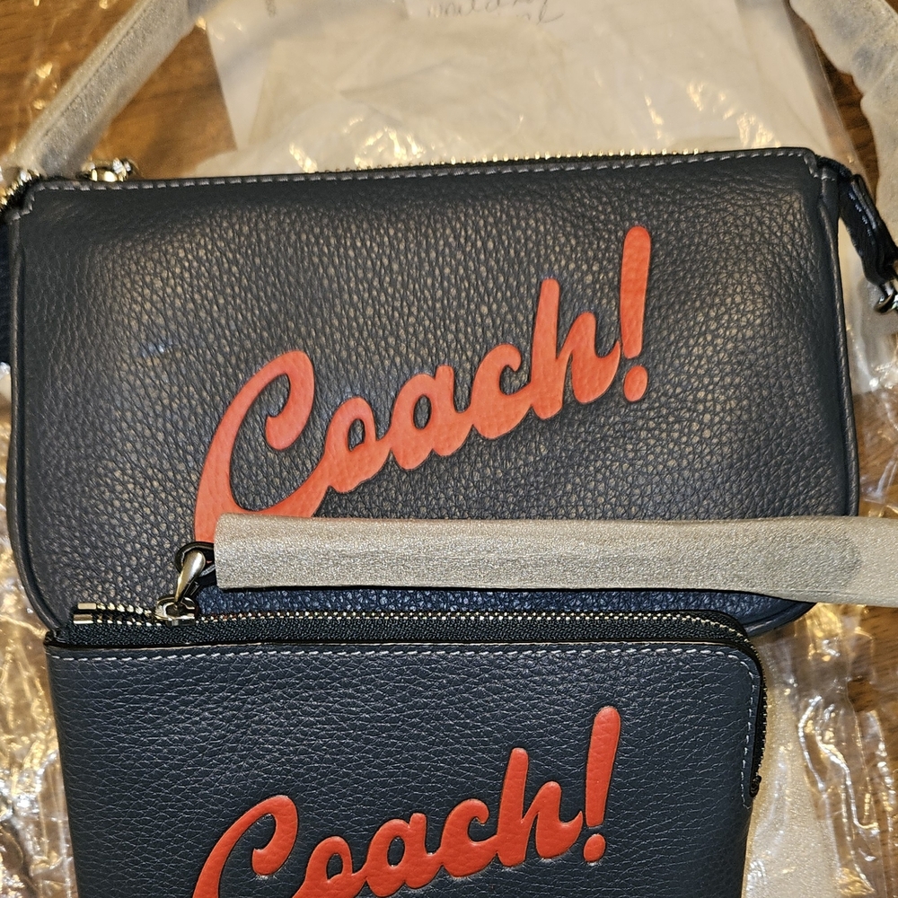 Coach Navy and Red Women's Bag Set